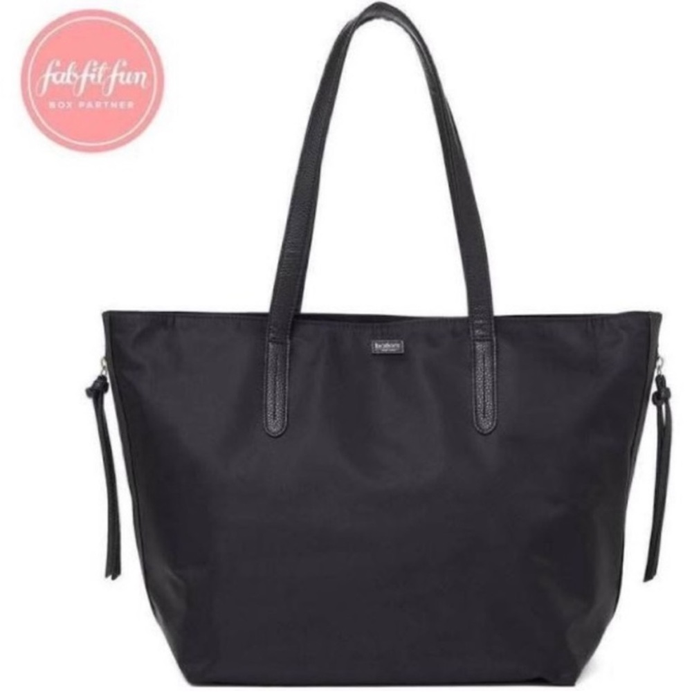 Botkier Bond Black Nylon Tote Bag Purse Tote Cleanable New with Tags fabfitfun